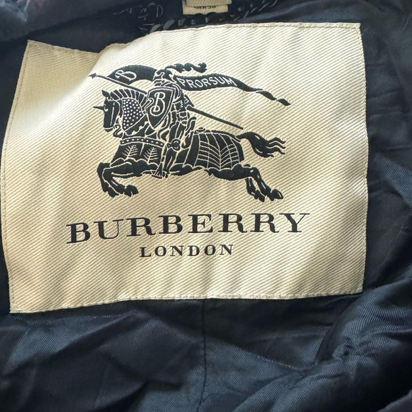Burberry Purple and Black Down Puffer Jacket - Picture 3 of 13